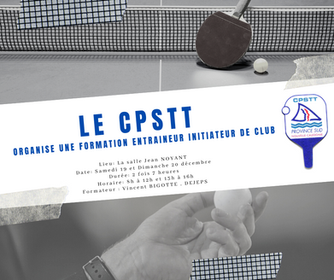 CPSTT « Entraîner, c’est mieux quand on est formé »
