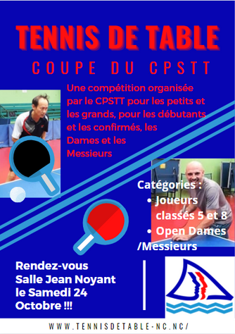 Coupe CPSTT : Inscriptions ouvertes pour la Coupe Provinciale Sud