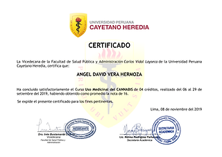CERTIFICADO Uso medicinal del Cannabis-1 2019