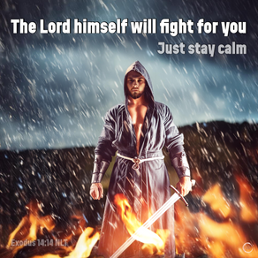 The Lord himself will fight for you. Just stay calm.
Exodus 14:14 NLT