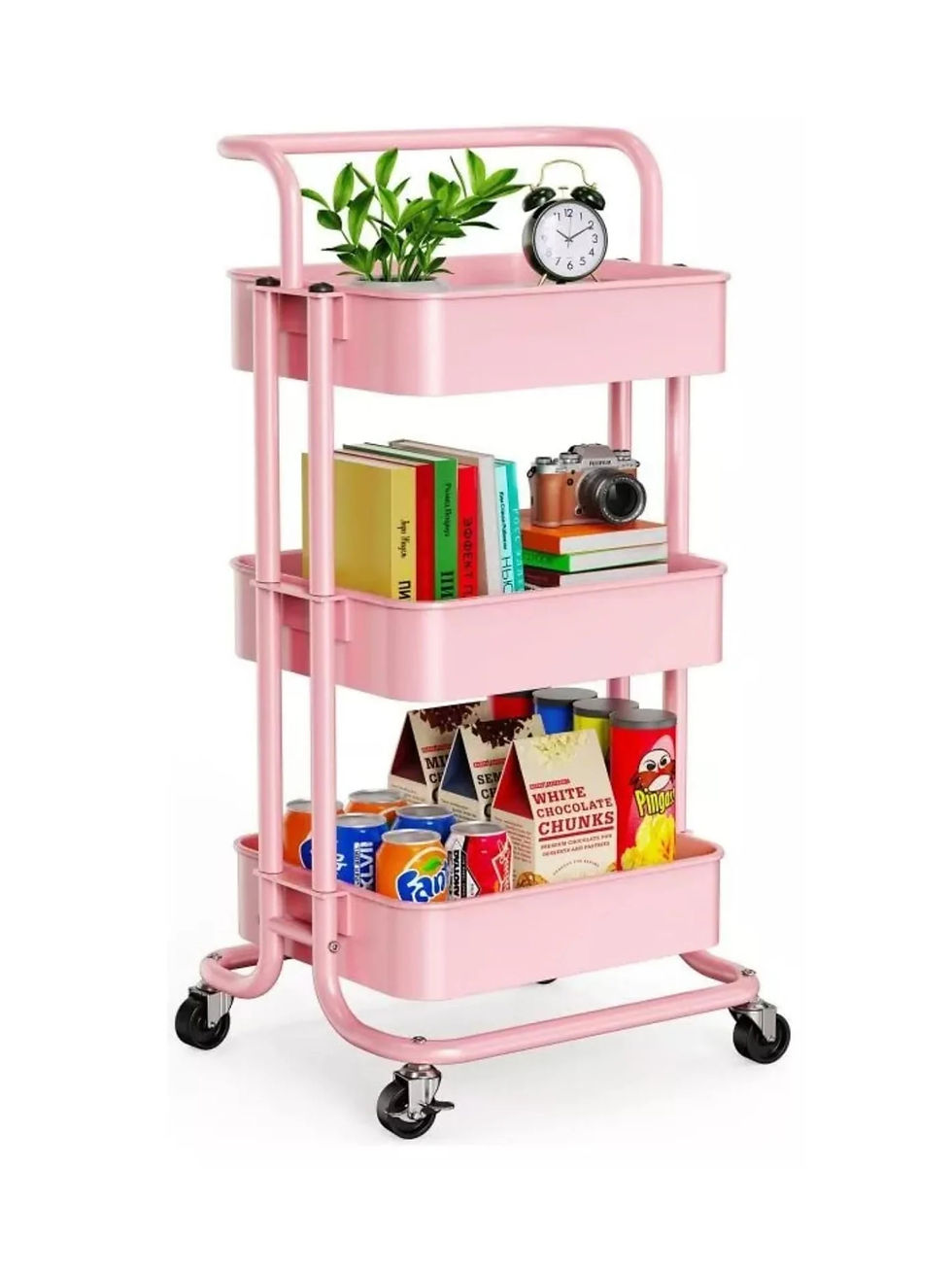 Miniatura: Carro Multifuncional Para Peluqueria o Salón Pink