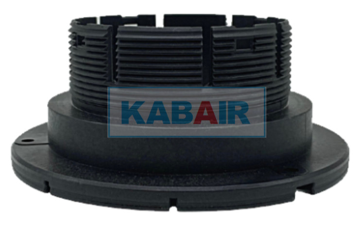 Universal flange fitting 75 mm black - 221000010036