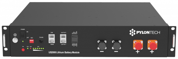 PYLONTECH Rechargeable Battery, 24V/2.8kWh Lithium-ion Energy Storage, LiFePO4
