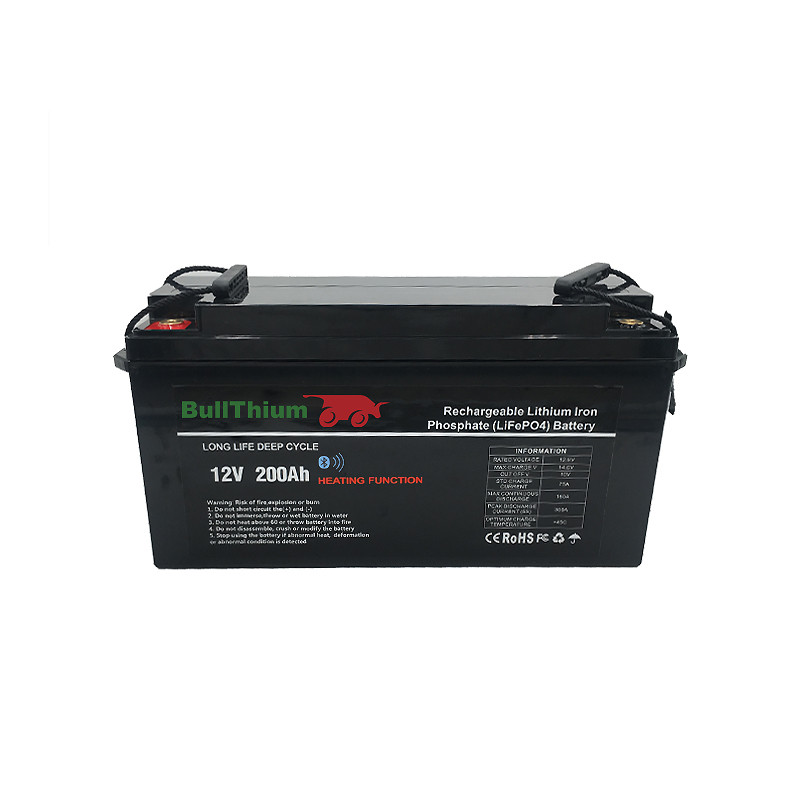 Bullthium - Lithium Battery 12V/200Ah Smart, Bluetooth, Self Heating, LiFePO4