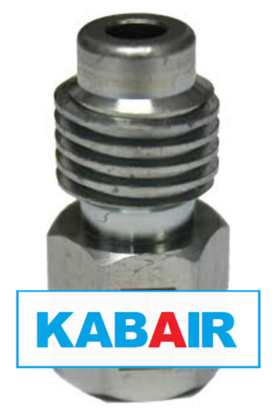 R12 to R1234yf Adapter, 1/4'' Female Flare to 1/2'' LH Acme