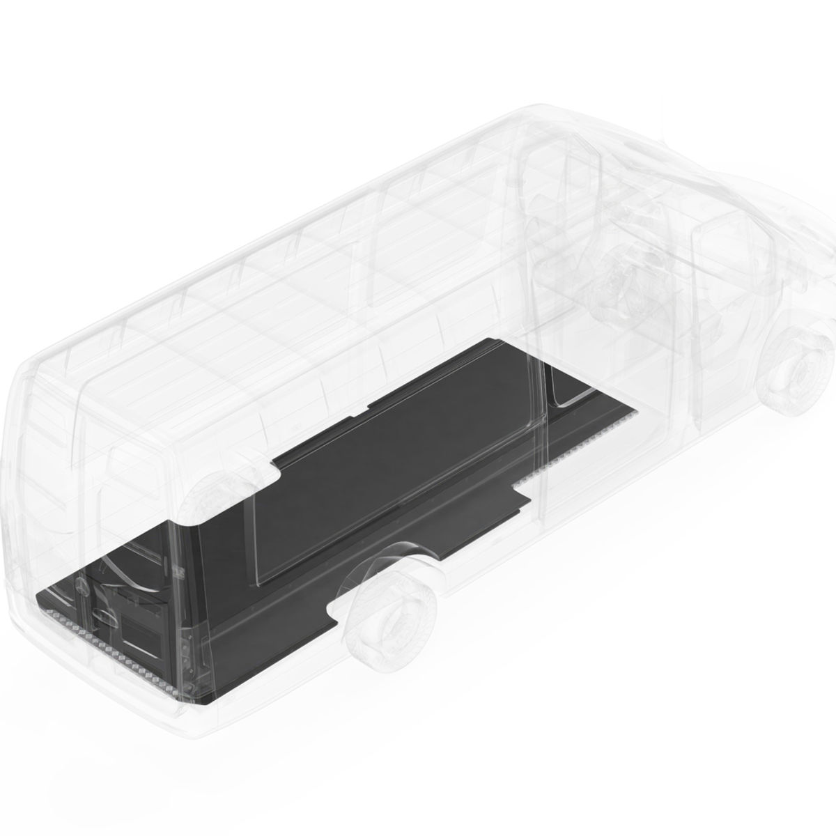 AutoMat Bar Kit with Sills Super Single Wheels Mercedes Sprinter 170" EXT 1 Pc
