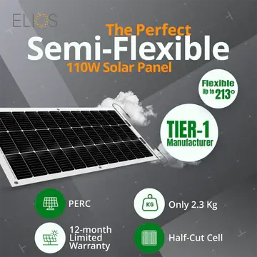 Thumbnail: Elios Voltaic 110F - 110W Semi-Flexible Solar Panel