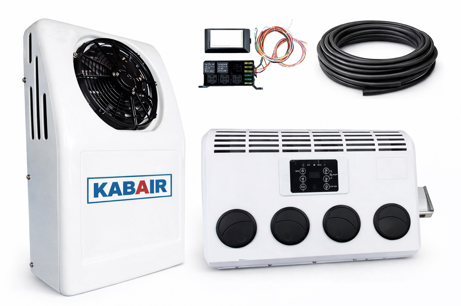 12V Truck Air Conditioner 3kW Battery Powered Wall Mount AC - KAB-200WB