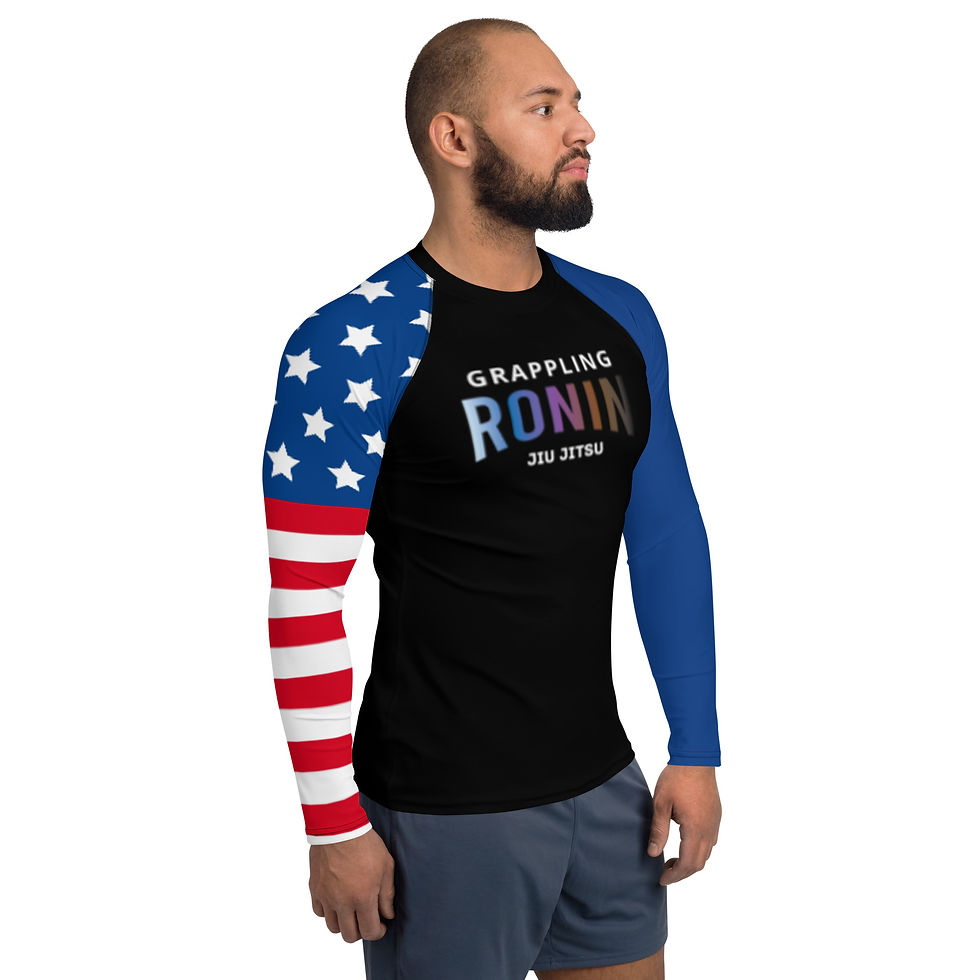 Thumbnail: Grappling Ronin RTL Flag Sleeve Rash Guard