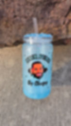 Blue Inner Peace Snowglobe Tumbler