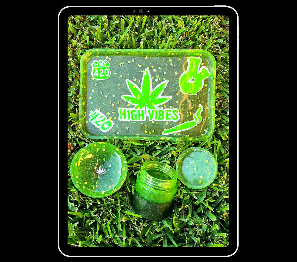 Thumbnail: Custom Resin Rolling Tray Set