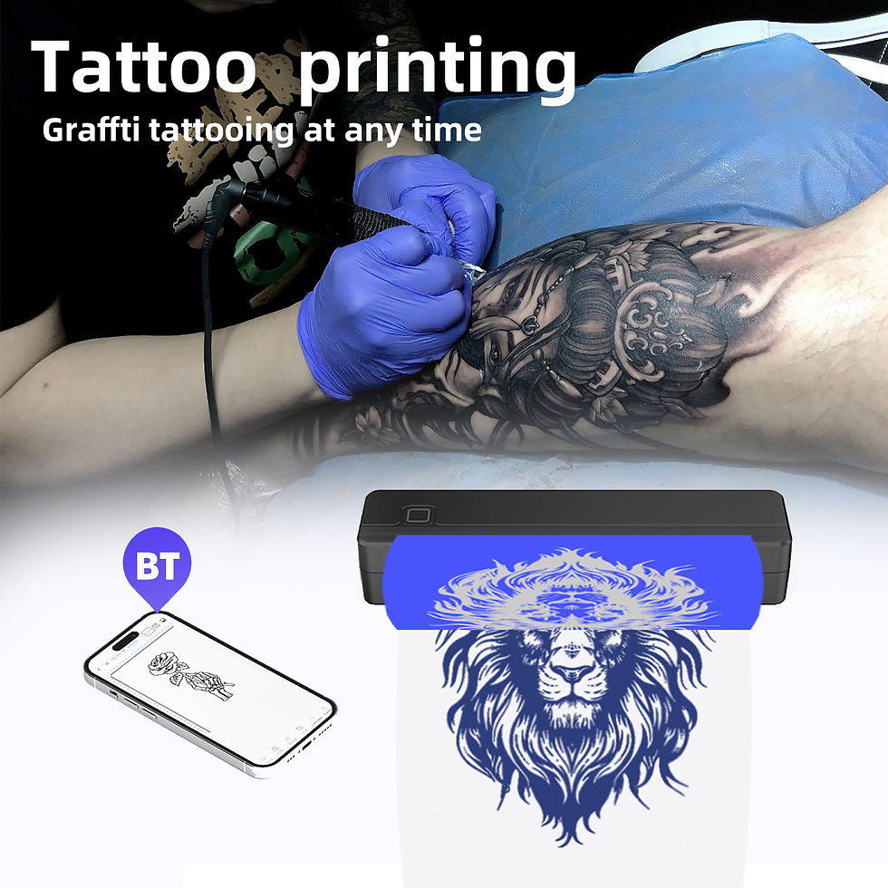 Thumbnail: Portable A4 Thermal Printer Wireless Tattoo Printer Bluetooth Tattoo Stencil Pri