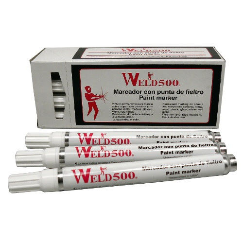 Miniatura: MARCADOR CON PUNTA DE FIELTRO PARA METAL WELD500, BLANCO