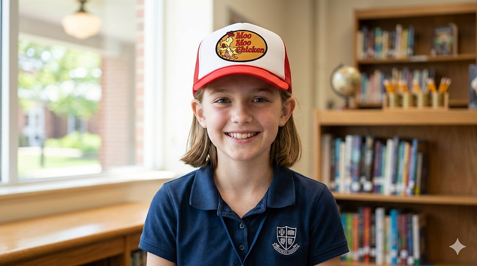 Thumbnail: Moo Moo Chicken Trucker Hat