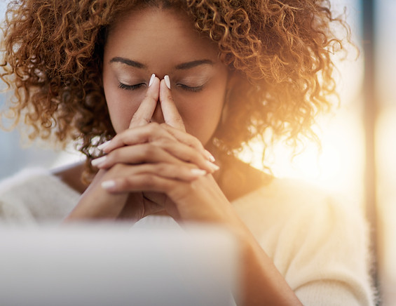 Femme stressé
