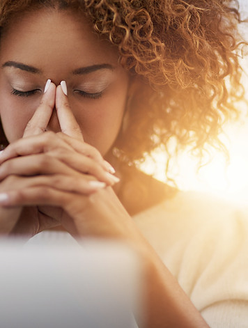 Femme stressé