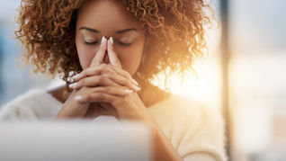 Stressed woman