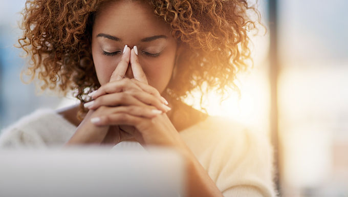 Woman with Adrenal Burnout