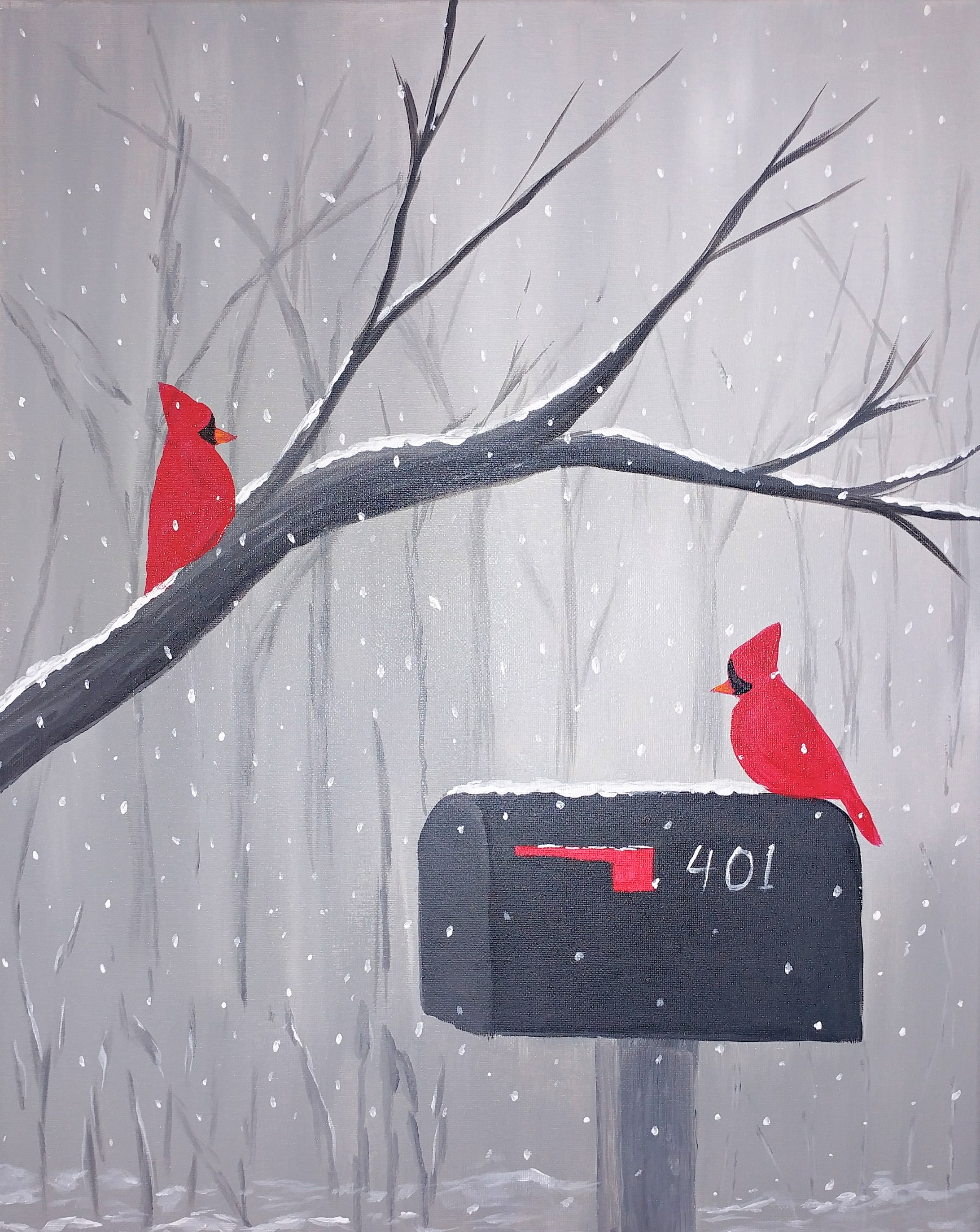 Winter Cardinals