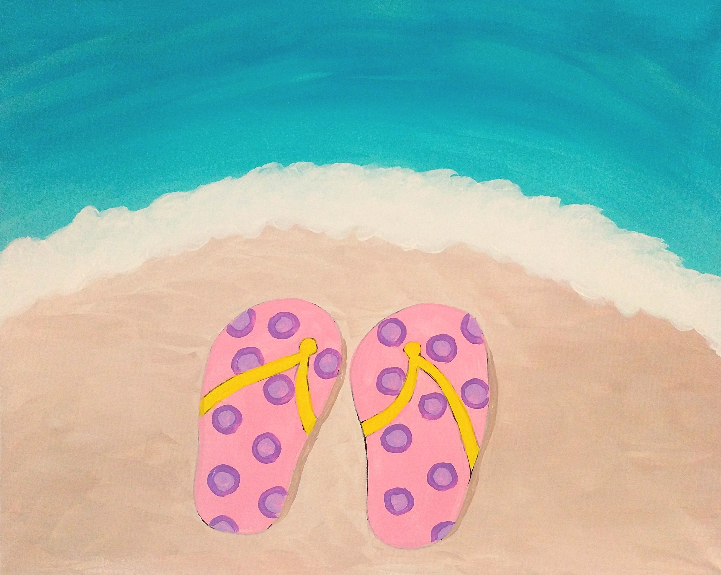 Sandals on Beach