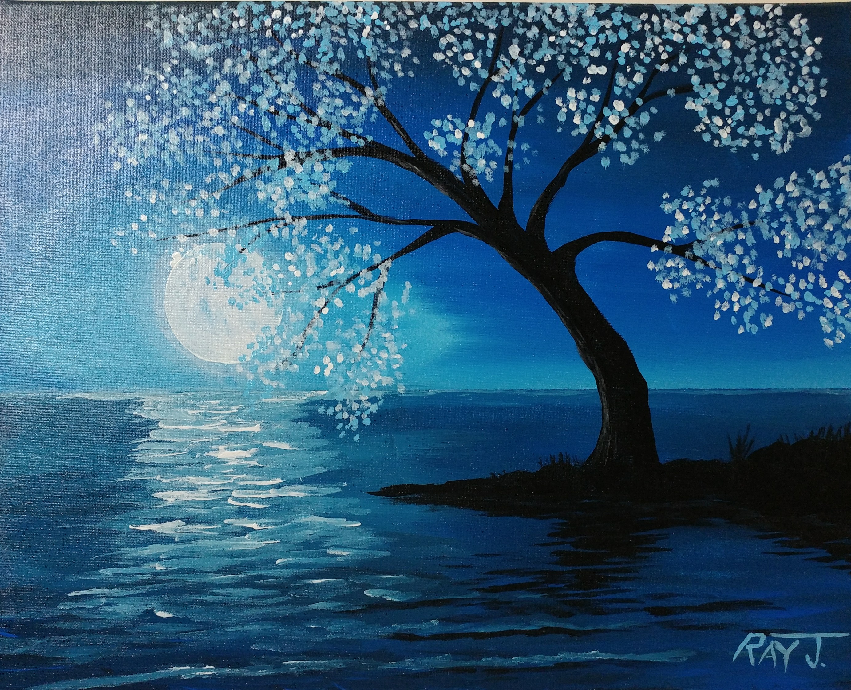 MOON LIT TREE