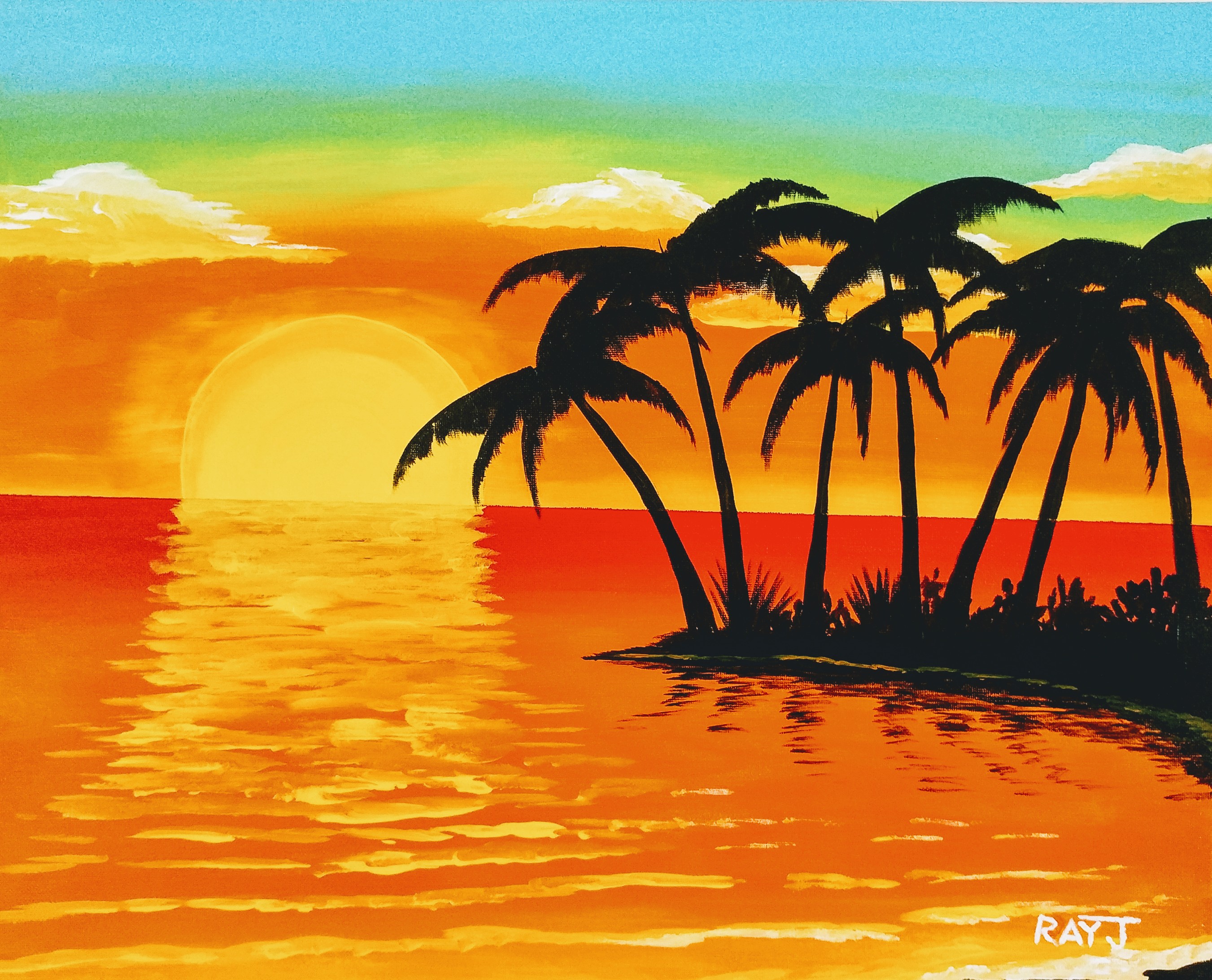 TROPICAL BEACH SUNSET