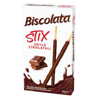 Biscolata Stıx Sütlü Çikolatalı 40Gr