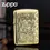 Thumbnail: Armor High Polished Gold Carved Marlboro Leader Zippo Lighter