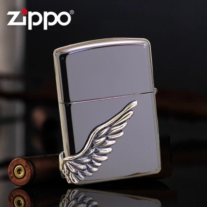 Japan Armor Limited Shell Angel Wings PAW-120SBK Zippo Japan Armor Limited Shell Angel Wings PAW-120SBK Zippo