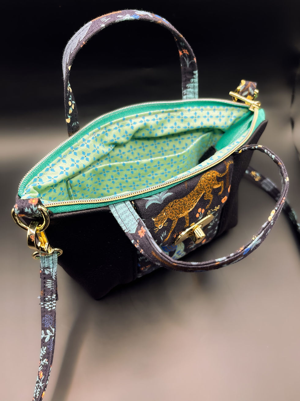 Thumbnail: Menagerie in Black Mini Purse
