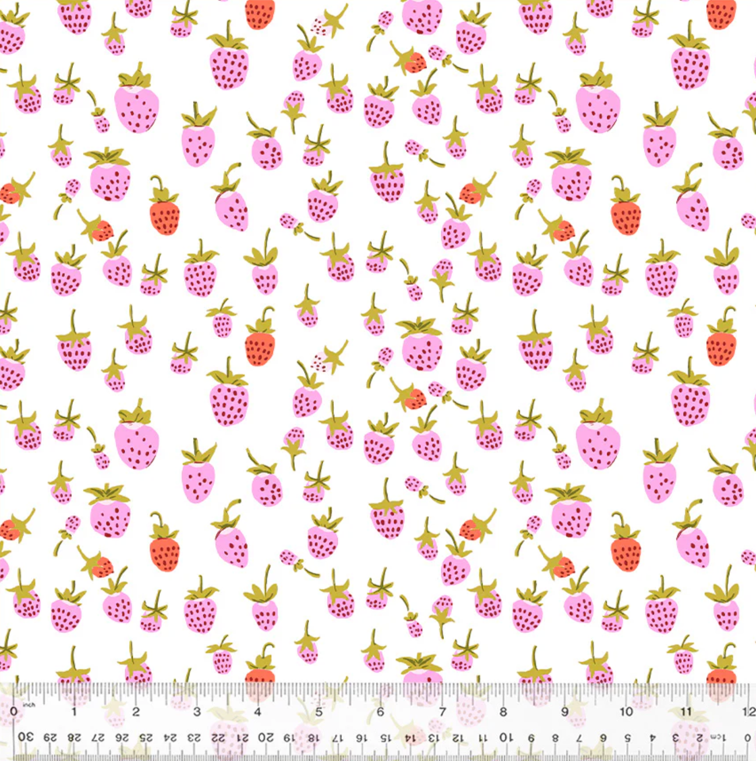Strawberries - Lilac - Heather Ross 20th Anniversary - Windham Fabrics