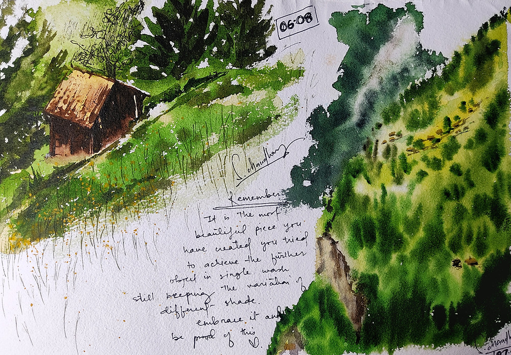 Sneak peak of the Sakshi's sketchbook