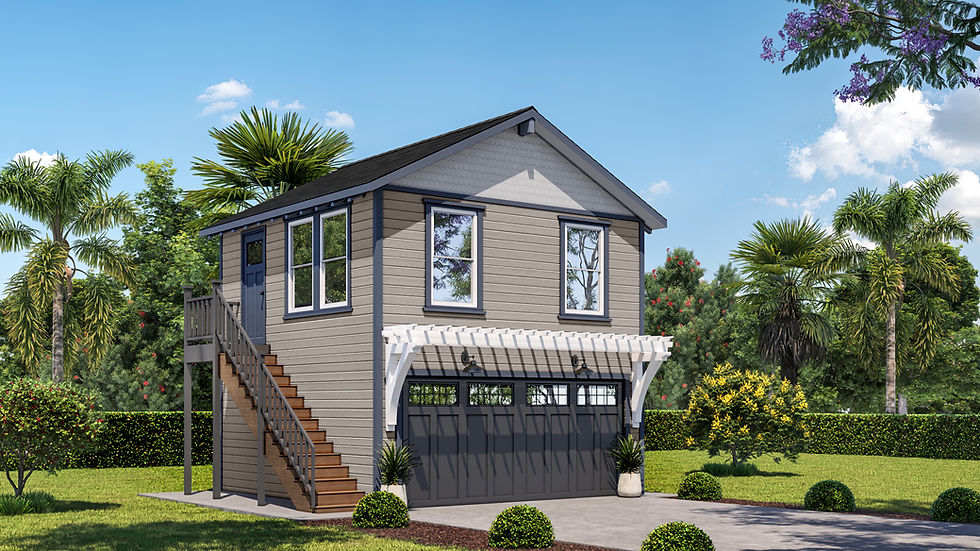 Two-story ADU build in Fl with garage