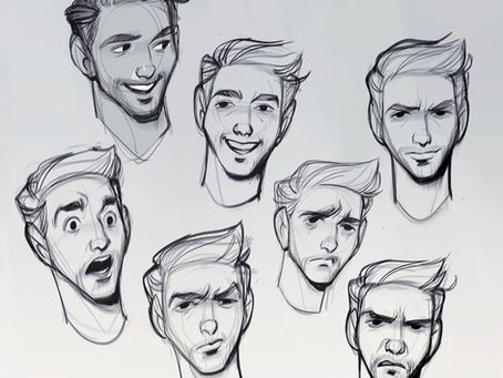 Human Facial Expressions Drawing Practice – Part 28 | NID, NIFT, UCEED, NATA Sketching Preparation