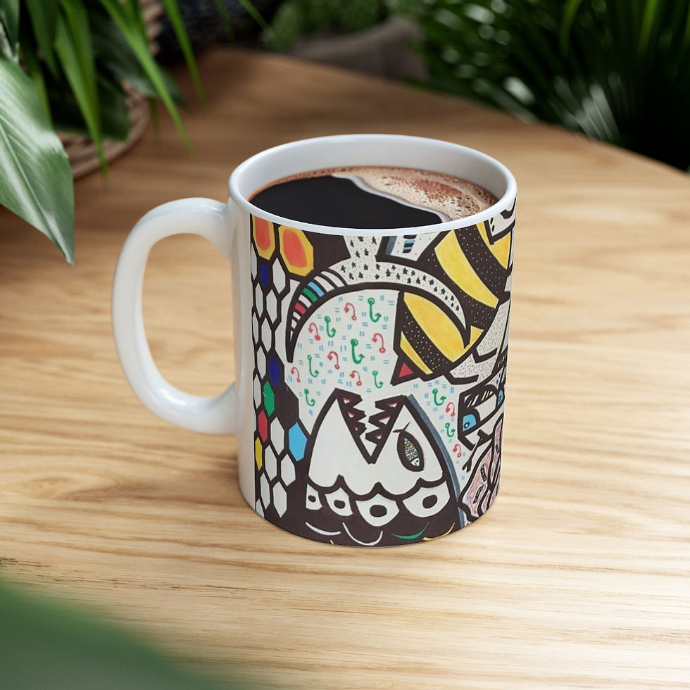 Thumbnail: Sea Honey by Alex Nassar - Ceramic Mug 11oz