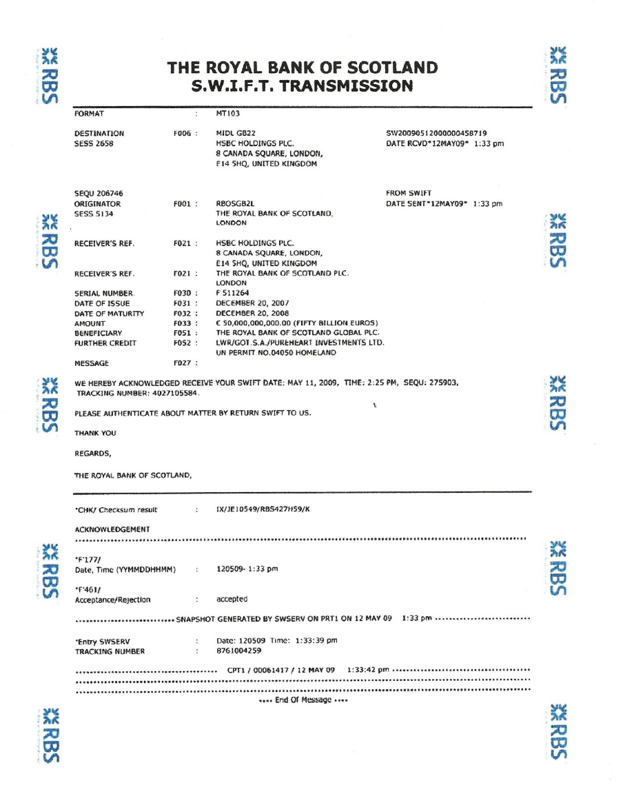 Swift mt103 field 72