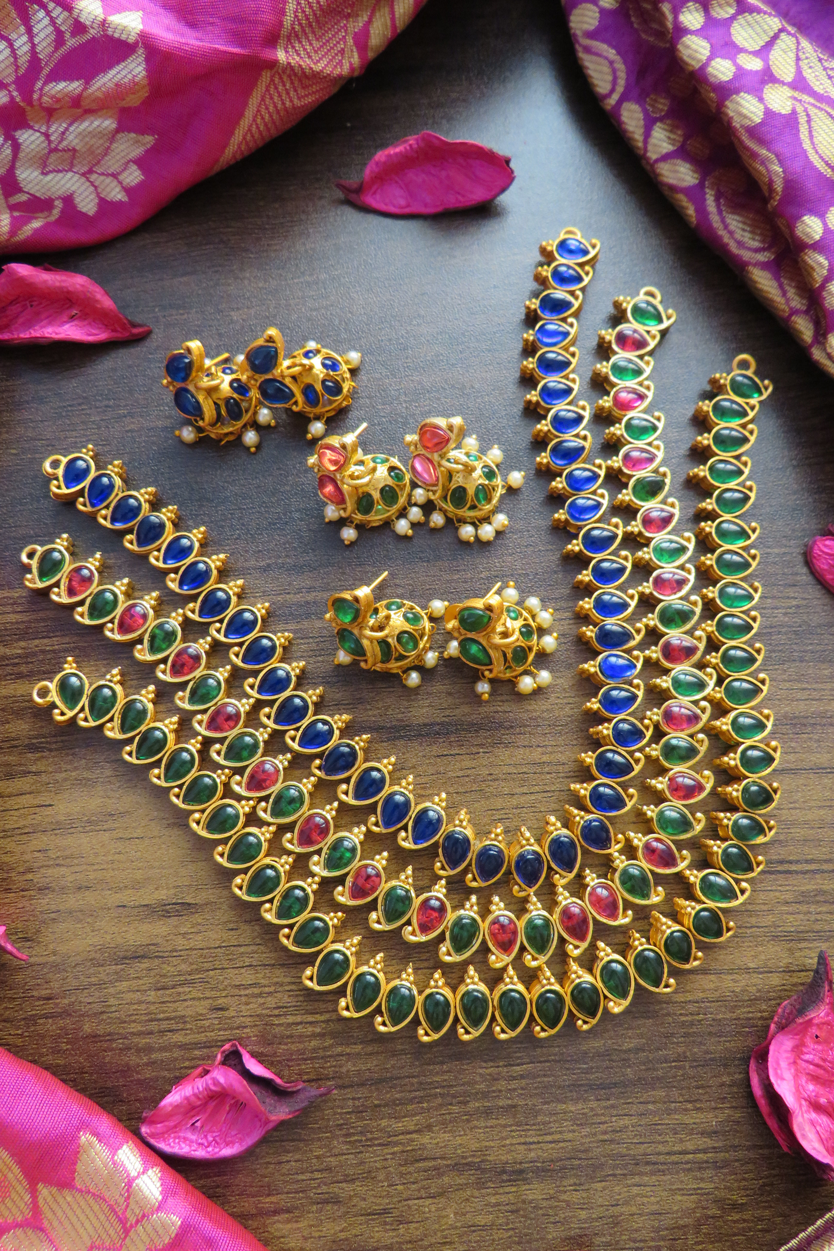 Paisley Necklace with Matching Earrings