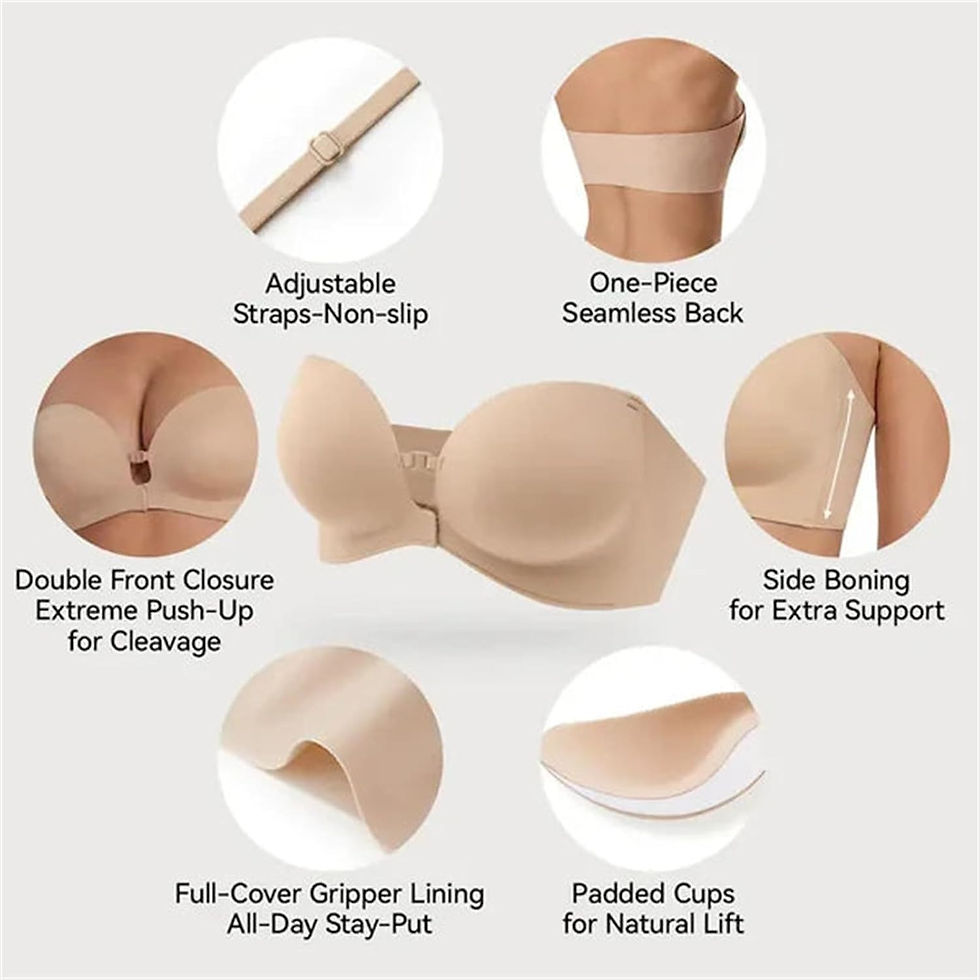 Thumbnail: Convertible Strapless Push Up Bra