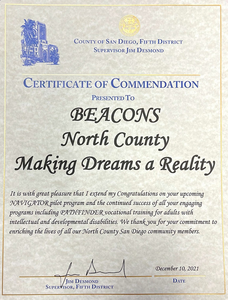 Supervisor Desmond honors Beacons at ribbon cutting hosted by the City ...