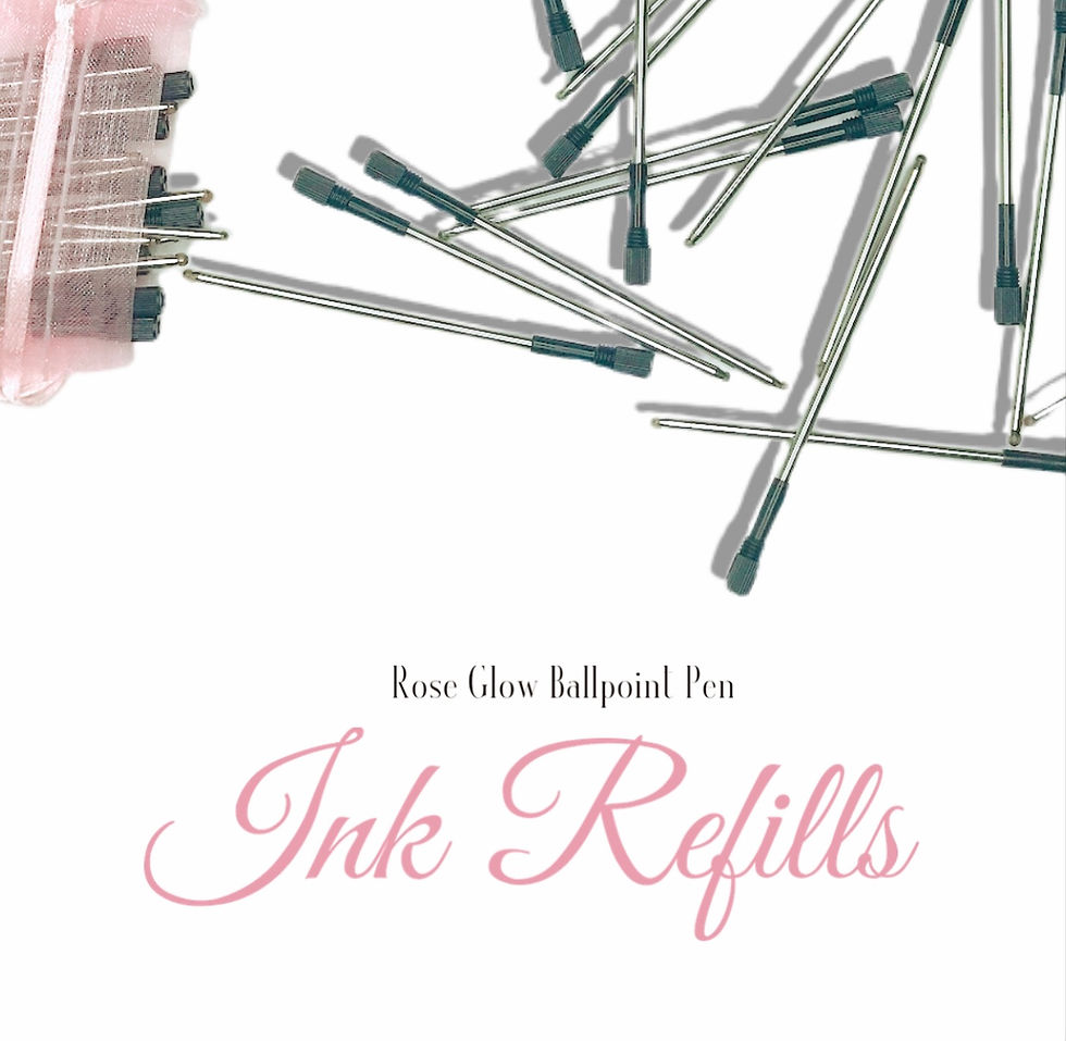 Rose Glow Ballpoint Pen *Ink Refills*