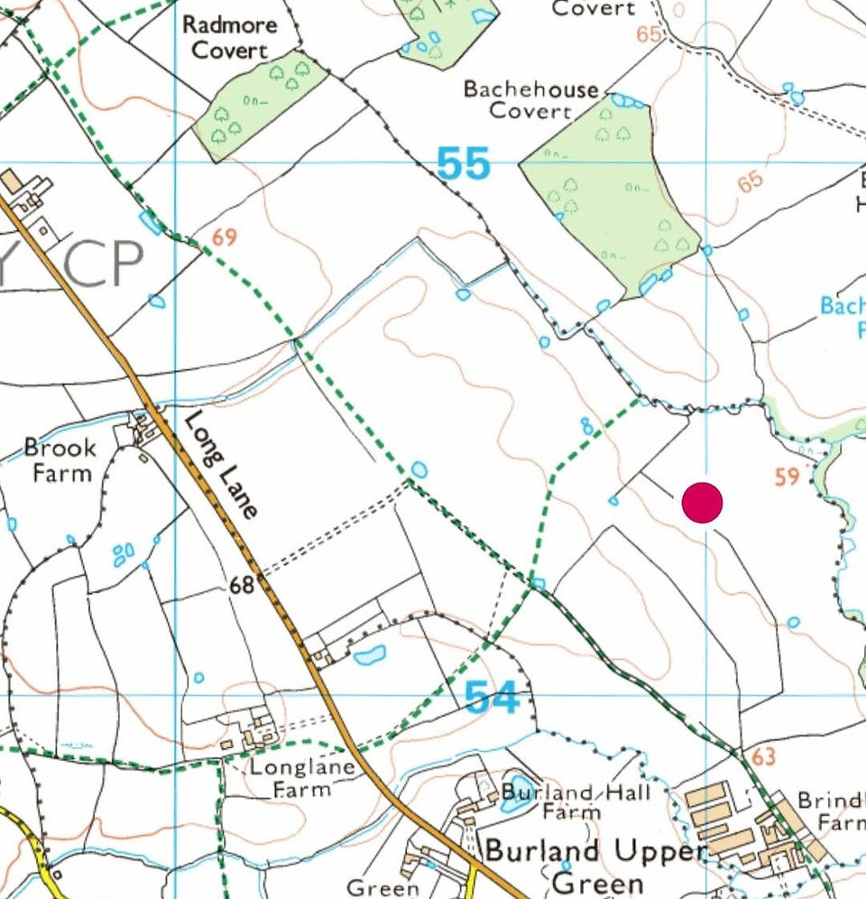 OS Maps App showing position