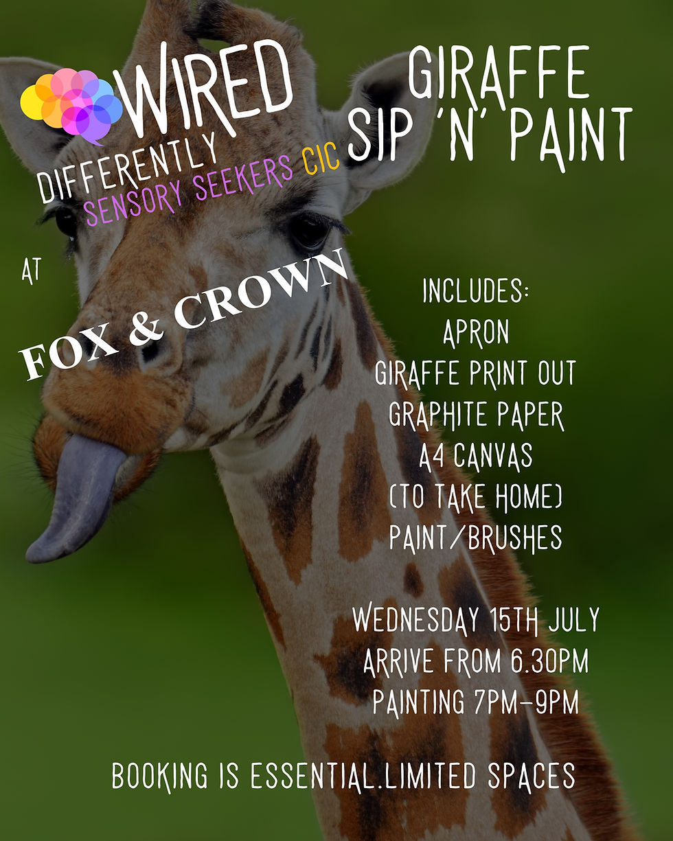 Giraffe Sip 'n' Paint