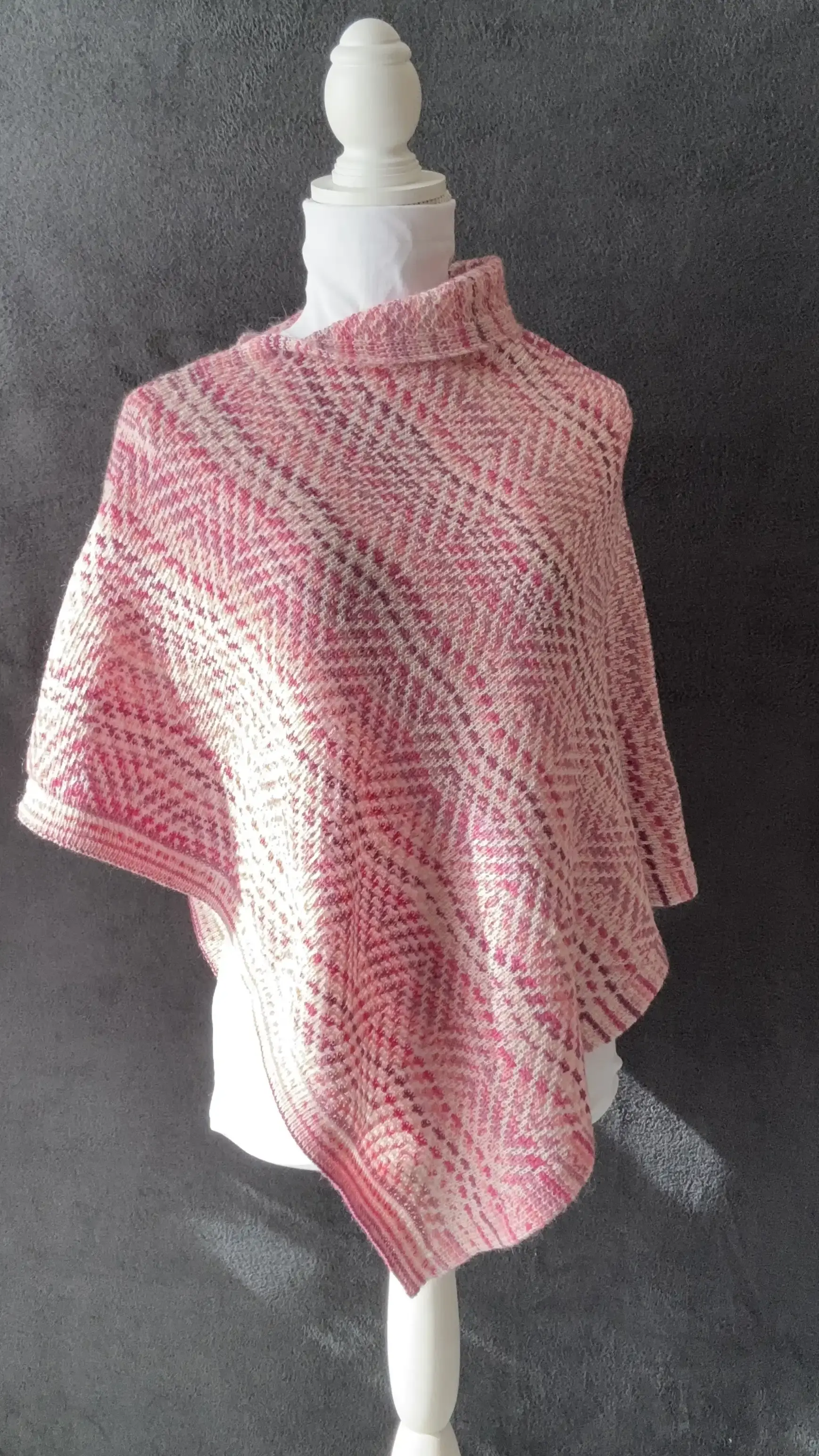 Copri spalle lana e mohaire jacquard