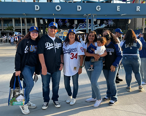 Dodger game with the Family
