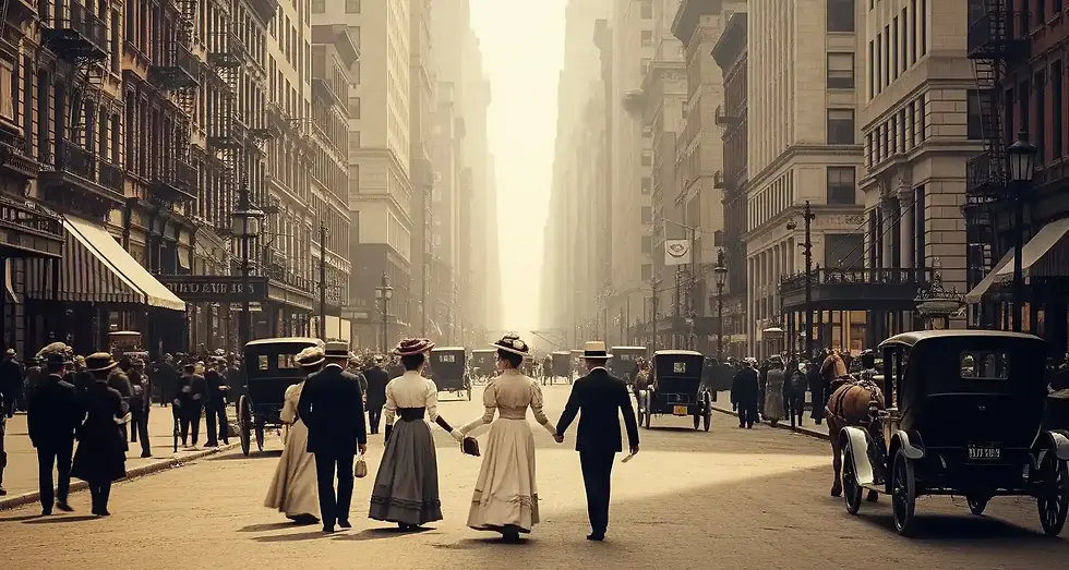 Old Colour NY Street Scene b