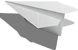 Paper Plane in Flight