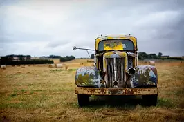 Rusted Old American Truck