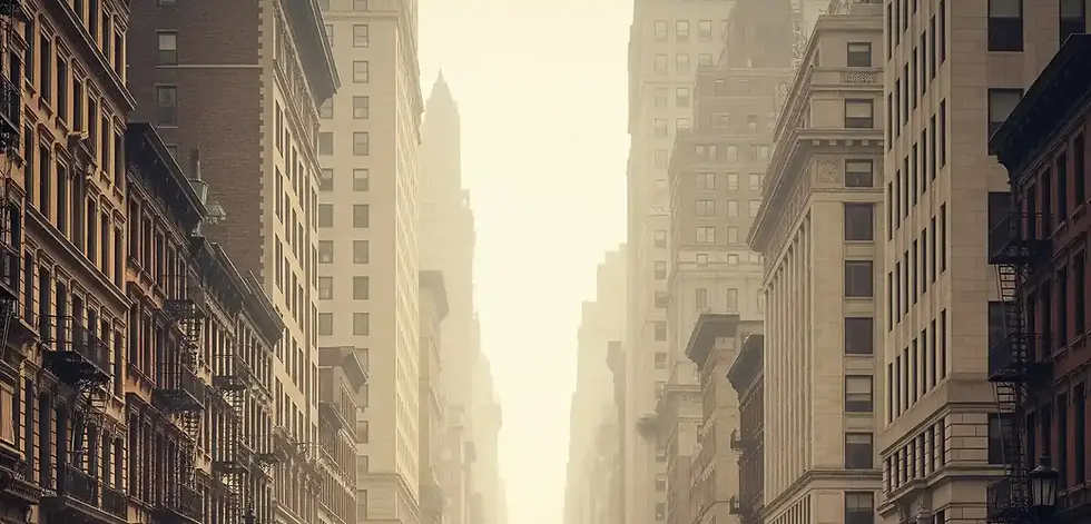 Old Colour NY Street Scene c
