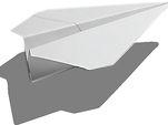 Paper Plane in Flight
