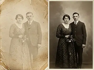 Old B&W Photo Restored
